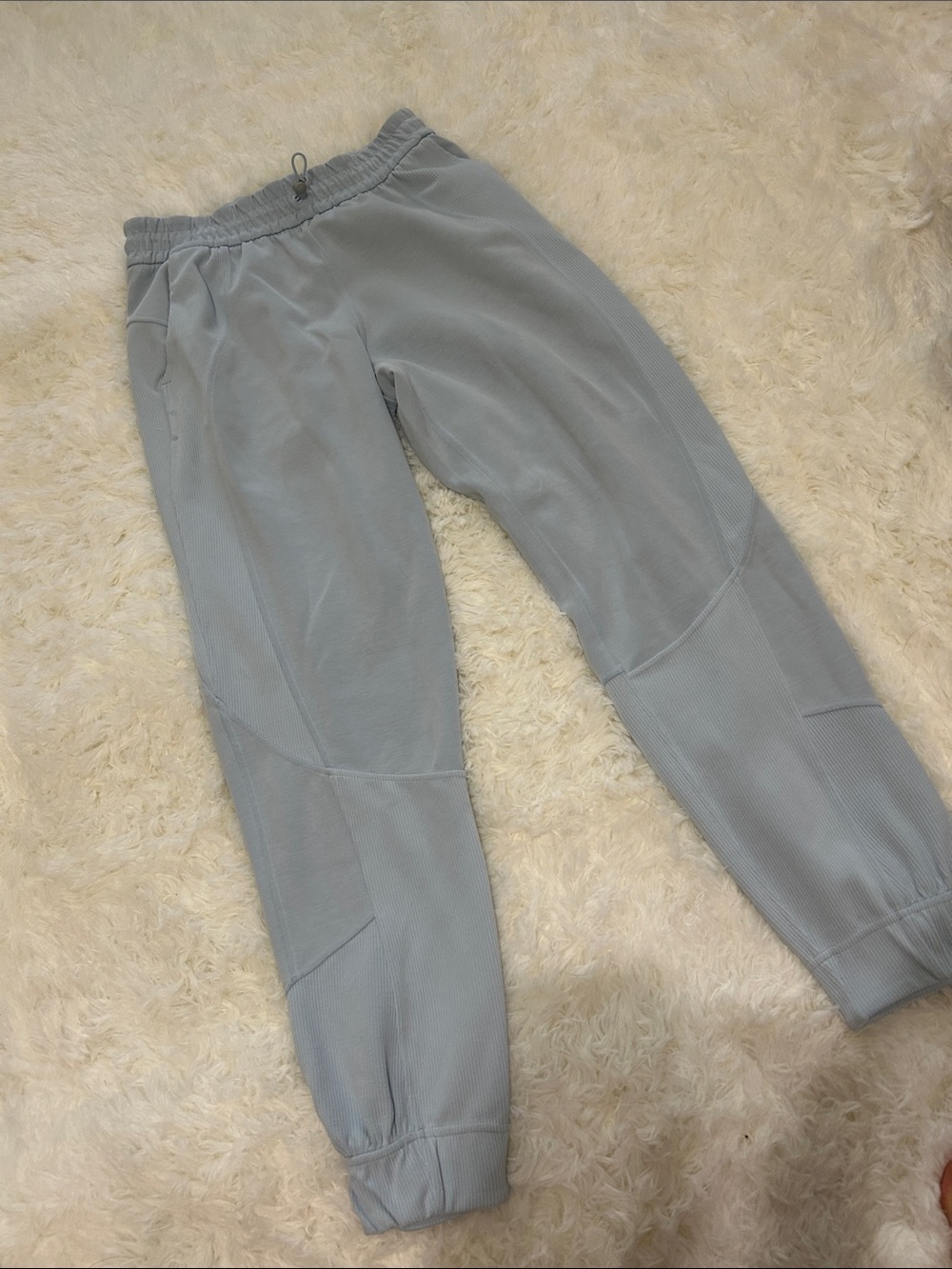 lululemon athletica Light Blue Ribbed Panel Joggers